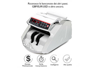 Conta Banconote Professionale con Rilevatore di Banconote False e Display Led 6
